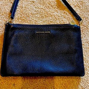 Navy Blue Leather Michael Kors Bag